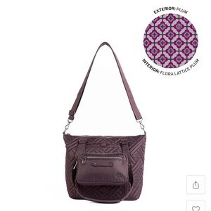 Catamaran Tote Bag & Removable
Pouch NWT Plum